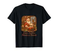Funny Santa Coffee Break - Santa Needs a Break Christmas T-Shirt