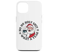 Funny Santa Coffee Christmas - Ho Ho Holy Wow What a Year Case for iPhone 13