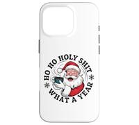 Funny Santa Coffee Christmas - Ho Ho Holy Wow What a Year Case for iPhone 16 Pro