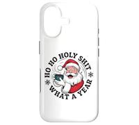 Funny Santa Coffee Christmas - Ho Ho Holy Wow What a Year Case for iPhone 17