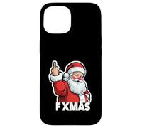 funny SANTA F XMAS anti Holiday BAH Christmas scrooge Case for iPhone 15
