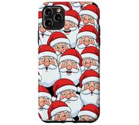 Funny Santa faces Crowd Case for Fun Christmas pattern art Case for iPhone 11 Pro Max