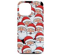 Funny Santa faces Crowd Case for Fun Christmas pattern art Case for iPhone 13 Pro Max