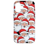 Funny Santa faces Crowd Case for Fun Christmas pattern art Case for iPhone 16