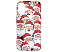 Funny Santa faces Crowd Case for Fun Christmas pattern art Case for iPhone 17