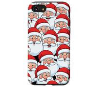 Funny Santa faces Crowd Case for Fun Christmas pattern art Case for iPhone SE (2020) / 7/8