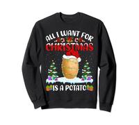 Funny Santa Hat All I Want For Christmas Is A Potato Sweatshirt