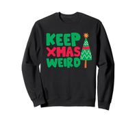 Funny Santa Holiday - Keep Xmas Weird Sweatshirt