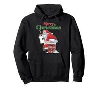 Funny Santa Pooping Down Chimney Xmas Tee Pullover Hoodie