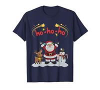 Funny Santa Santas Little Helpers Snowman Christmas Reindeer T-Shirt