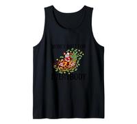 Funny Santa Spreading Money Dust & Free Kittens Christmas Tank Top