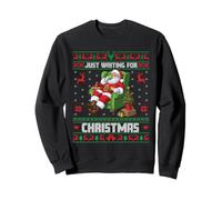 Funny Santa Waiting for Christmas Ugly Sweater Design Sweatshirt