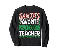 Funny Santa's Favorite Psychology Teacher Christmas Sweatshirt