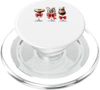 Funny Santa's Little Helper Martini Cocktail Merry Christmas PopSockets PopGrip for MagSafe