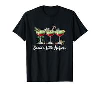 Funny Santa's Little Helpers Cocktail Humor Holiday Xmas T-Shirt