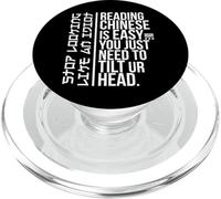 Funny Sarcasm Asian Humor Joke Reading Chinese Easy Idiot W PopSockets PopGrip for MagSafe