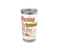 Funny Sarcasm Cat Lover Talk About My Cats Humor Stainless Steel Insulated Tumbler