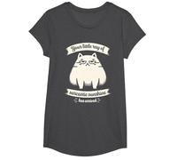 Funny Sarcasm Cat Meme Your Little Ray of Sarcastic Sunshine T-Shirt, Girls, Dark Heather Grey, X-Small