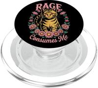 Funny Sarcasm Cat Rage Consumes Me 02 PopSockets PopGrip for MagSafe