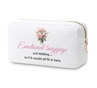 Funny Sarcasm Gifts Makeup Bag Hilarious Gag Gifts Novelty Gifts for Women Friend Coworker BFF Bestie Teen Girls Humor Appreciation Gifts Cosmetic Bag for Christmas Birthday Graduation Travel Pouch