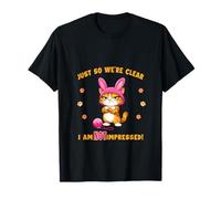 Funny Sarcasm Kitty Easter cat Saying not Impressed Girls T-Shirt