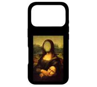 Funny Sarcasm Oil Painting Mona Lisa Take Off Her Face Mask Case for iPhone 17 Pro