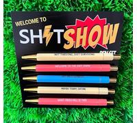Funny Sarcasm Pens Set | rude joke Novelty Witty Office Stationary | Secret Santa | Pens Set | Ballpoint Pens | Supplies | Appreciation Gift | Stocking filler