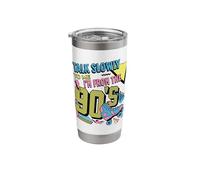 Funny Sarcastic 90's Nostalgia Retro Nineties Stainless Steel Insulated Tumbler