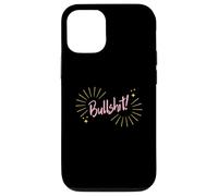 Funny Sarcastic Adult Joke Womens Cute Pink Bullshit Case for iPhone 12/12 Pro
