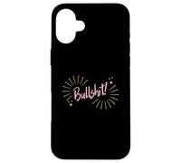 Funny Sarcastic Adult Joke Womens Cute Pink Bullshit Case for iPhone 16 Plus