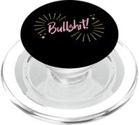 Funny Sarcastic Adult Joke Womens Cute Pink Bullshit PopSockets PopGrip for MagSafe
