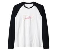 Funny Sarcastic Adult Joke Womens Cute Pink Bullshit Raglan Baseball Tee