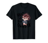 funny sarcastic animal ironic design hug at your own risk T-Shirt