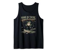 Funny Sarcastic Animal Ironic Frog Design Tank Top