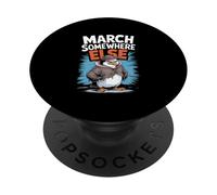 funny sarcastic animal ironic penguin design PopSockets Adhesive PopGrip
