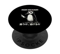 funny sarcastic animal ironic penguin design PopSockets Adhesive PopGrip
