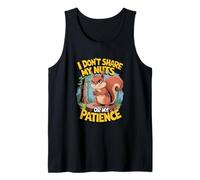 Funny Sarcastic Animal Ironic Squirrel Design Tank Top