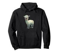 funny sarcastic animal zombie design alpaca llama Pullover Hoodie