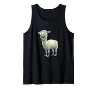 Funny Sarcastic Animal Zombie Design Alpaca Llama Tank Top