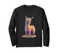 Funny Sarcastic Animal Zombie Design Llama Alpaca Long Sleeve T-Shirt