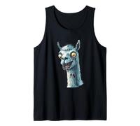 Funny Sarcastic Animal Zombie Llama Alpaca Design Tank Top