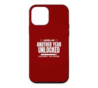 Funny Sarcastic Birthday Level Up Another Year Unlocked Case for iPhone 12 mini