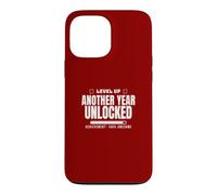 Funny Sarcastic Birthday Level Up Another Year Unlocked Case for iPhone 13 Pro Max