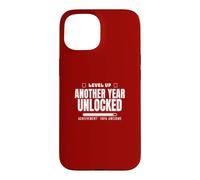 Funny Sarcastic Birthday Level Up Another Year Unlocked Case for iPhone 15