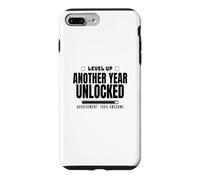 Funny Sarcastic Birthday Level Up Another Year Unlocked Case for iPhone 7 Plus/8 Plus