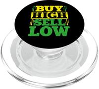 Funny Sarcastic Buy High Sell Low PopSockets PopGrip for MagSafe