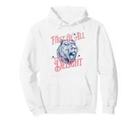 Funny Sarcastic Capybara First Of All I'm A Delight Retro 90 Pullover Hoodie