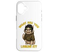Funny Sarcastic Cat Lady Quote Humor Sassy Case for iPhone 16 Plus