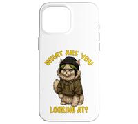 Funny Sarcastic Cat Lady Quote Humor Sassy Case for iPhone 16 Pro Max