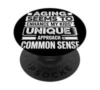 Funny Sarcastic Dad Quotes Jokes Mothers Day Mom PopSockets Adhesive PopGrip